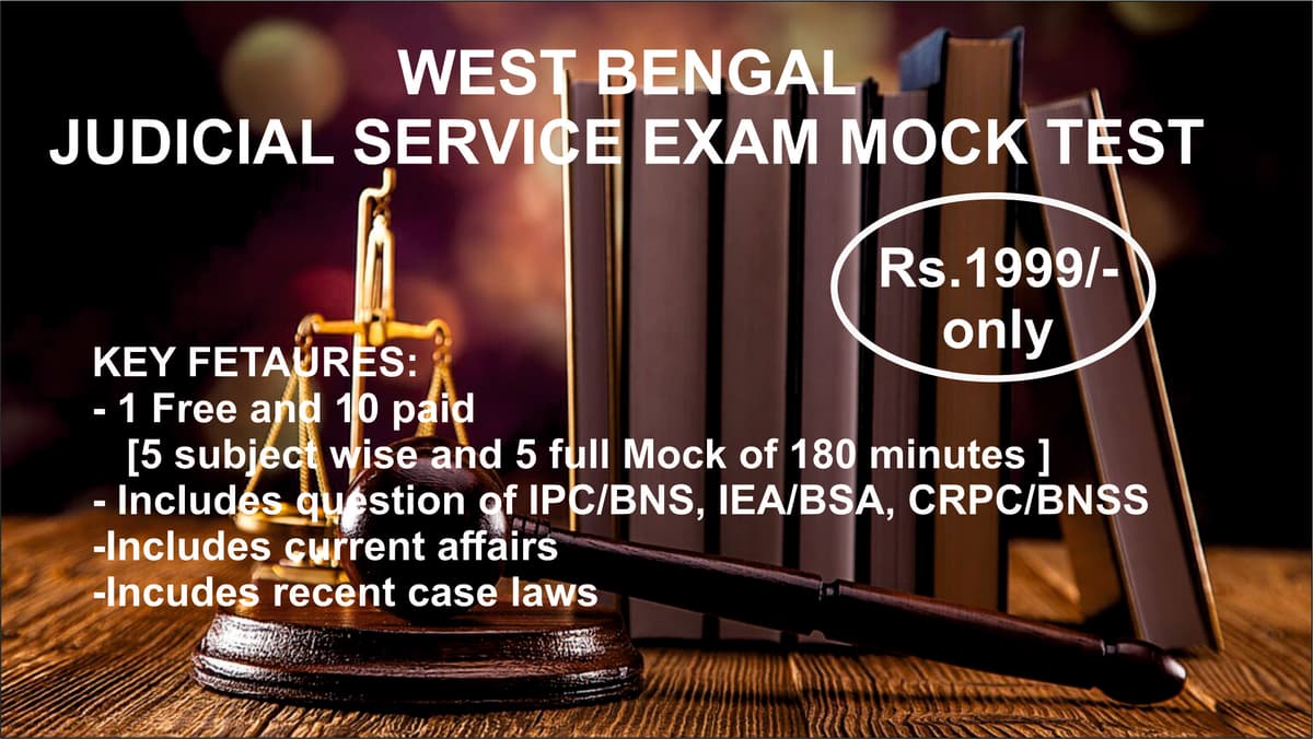 WB judiciary Mock Papers 2025